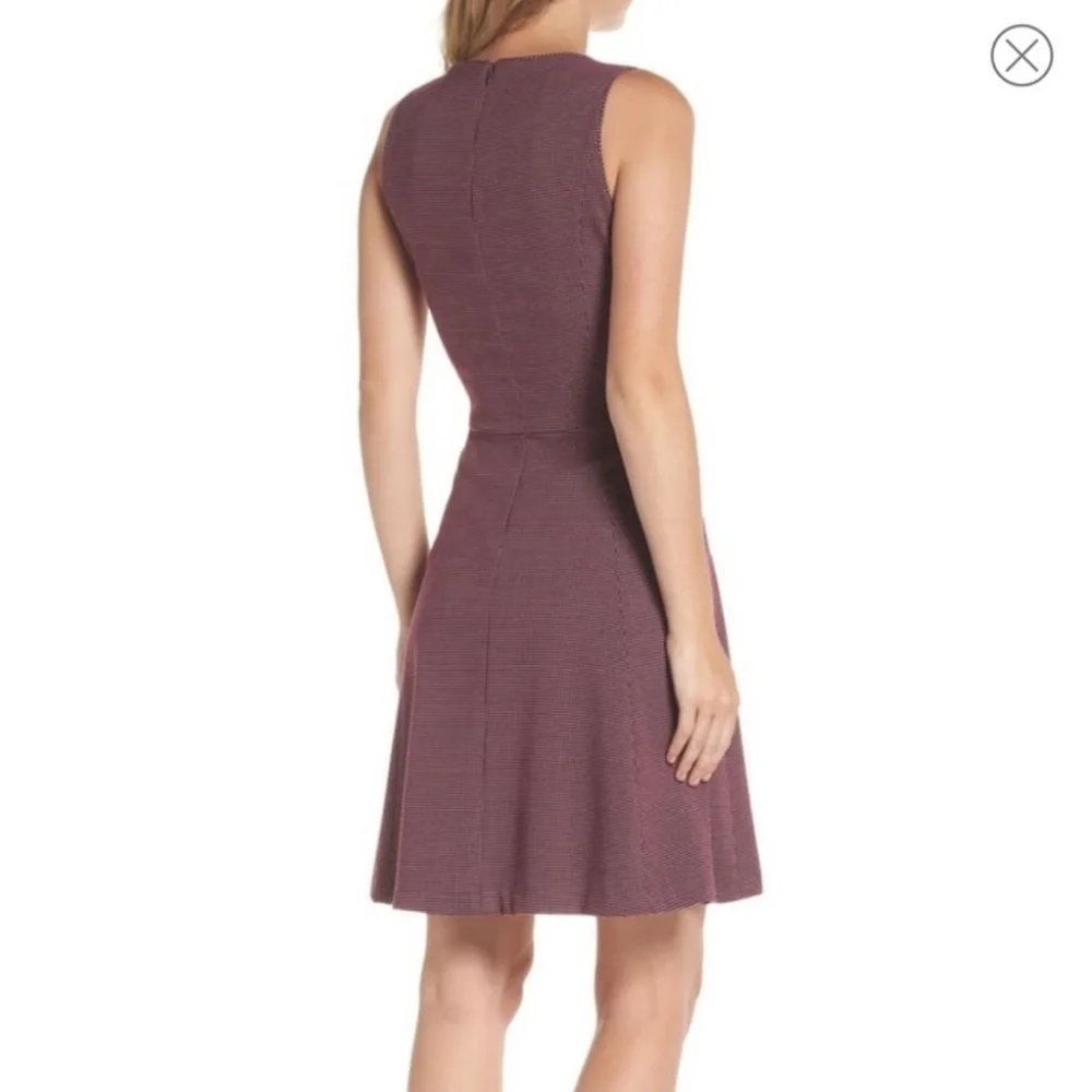 Gal Meets Glam Polka-dot Meg Jacquard Sleeveless Dress
